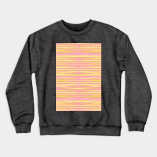 Sunset Stripes - Yellow Pink Crewneck Sweatshirt